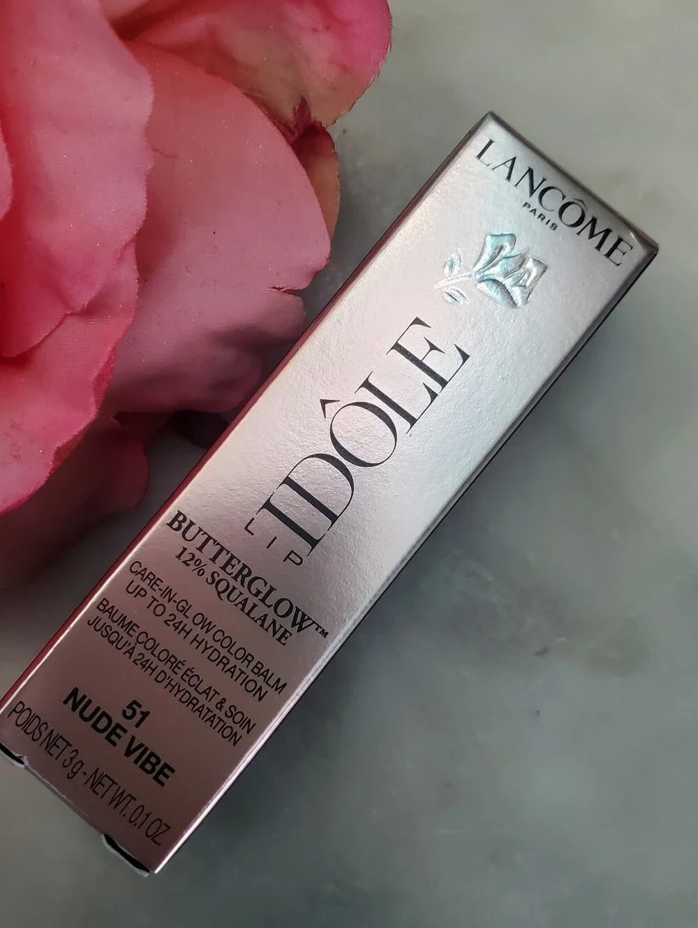 Lancome Nude Vibe Butterglow Plumping Tinted Lip Butter Balm Cool Tone Mauve